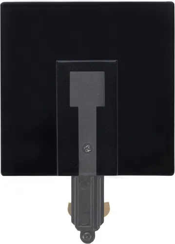 Ledvion - 1-Phasen-Schienenstromverbinder (Schwarz), Nahtlose Integration 1-Phasen-Schienenleuchte, Beleuchtungssystem, Schienenleuchte