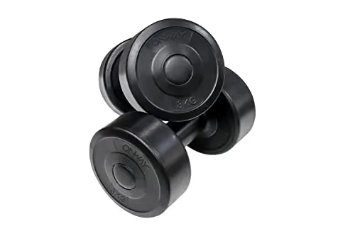 OnWay 3kg x 2 Fitness Hantel 2er Training Set schwarz OW1301-3BLK