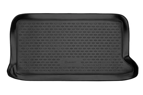 Element Passgenaue Premium Antirursch Kofferraummatte Laderaumwanne passend für Ford Ka (II) 2009-2016 | Schrägheck | 100% passgenaue Antirutschmatte Auto 3 Tür, Schwarz