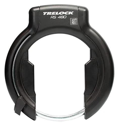 Trelock RS 480 Naz Rahmenschloss – Mehrfarbig, 120mm - Fahrradschloss mit 61 mm Öffnungsweite, umschaltbarem Schlüssel und abnehmbarer Flex Mount-Halterung für einfache Handhabung.
