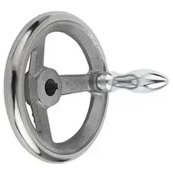 HANDRAD DIN950 - Robustes Handrad mit Ballengriff - Sonstige Elektroinstallationsartikel, gefertigt aus Grauguss und Stahl, ideal für präzise Steuerung und Langlebigkeit in Maschinenanwendungen.