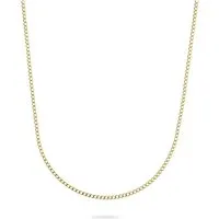 CHRIST Herren-Kette 375er Gelbgold Collier - Elegante Halskette aus 375er Gelbgold mit polierter Oberfläche. Ideal für besondere Anlässe oder als stilvolles Accessoire im Alltag. Länge: 55 cm, Breite: 0,22 cm.