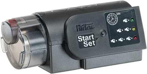 Hydor Feeder Ekomixo Futterautomat für Aquarien bis 3 mal Fischfutter Batterie