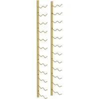 vidaXL Wand-Weinregal für 24 Flaschen - Golden Eisen - Regal zur stilvollen Aufbewahrung von bis zu 24 Weinflaschen. Modernes Design aus hochwertigem, beschichtetem Eisen für Langlebigkeit und Pflegeleichtigkeit. Inklusive Montagematerial für einfache Wandbefestigung.