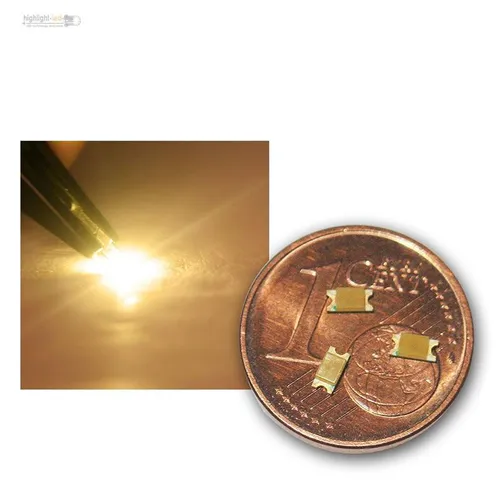 SMD LEDs 1206 Warmweiß, warm-weiß mini LED SMDs SMT white bianco blanc wit 20