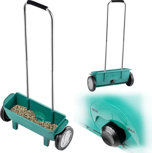 KADAX Sämaschine auf Rädern 12L Grün