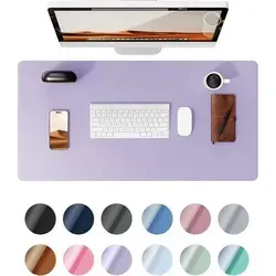 Premium Leder Schreibtischunterlage 60x35cm XXL Rutschfest - Hochwertige Schreibtischunterlage aus Leder in lila, ideal für Erwachsene. Rutschfeste Oberfläche sorgt für sicheren Halt und schützt Ihren Tisch.