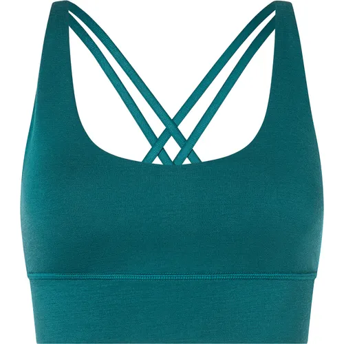 Super.Natural W ALL DAY Super TOP pacific (55H) S - Vielseitiges Merino-Top für Damen, ideal für Outdoor- und Fitnessaktivitäten. Bietet Komfort, Bewegungsfreiheit und einen sicheren Sitz für jede Herausforderung.