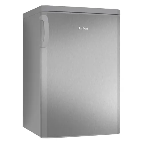 Amica VKS 351 110-2 E - Kühlschrank ohne Gefrierfach in Edelstahloptik, energieeffizient mit 89 kWh/Jahr und praktischer Gemüseschublade