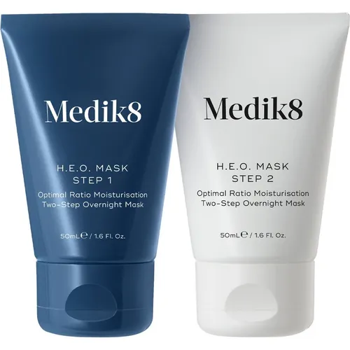 Medik8 H.E.O. Mask (2 x 50ml) - Gesichtsmasken, intensive Feuchtigkeitspflege und revitalisierende Wirkung für strahlende Haut.