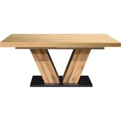 Mäusbacher Esstisch Komfort 2.0 mit V-Gestell - Esstisch mit ausziehbarer Tischplatte, modernes Design und hohe Stabilität durch V-Gestell, ideal für flexible Essbereiche und gesellige Runden.