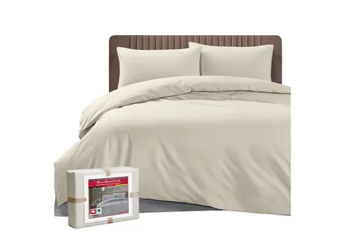 DecoHomeTextil Heimtextilmanufaktur Bettwäsche Set Bettgarnitur mit Reißverschluss Polycotton Uni