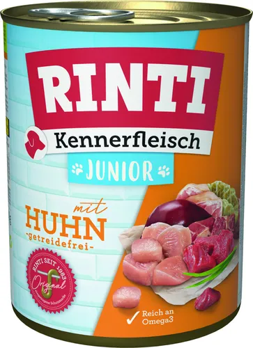 Rinti Kennerfleisch Hundenassfutter Junior 800 g Huhn bei Kartonabnahme