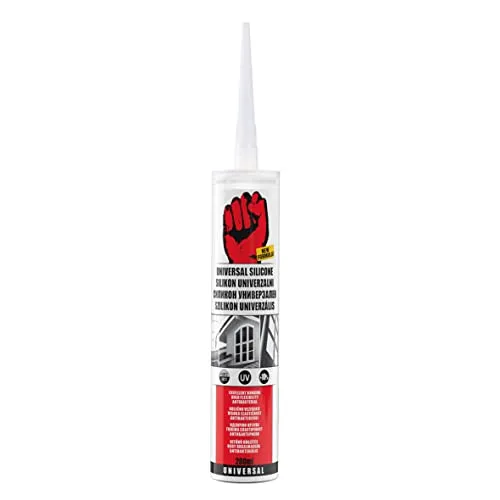 BigDean by Beorol Universal Silikon transparent - Premium Bausilikon Dichtmasse Silikonkartusche Dichtstoff für Innen & Außen - UV- & witterungsbeständig - Kartusche, 280 ml, Silikondichtmasse