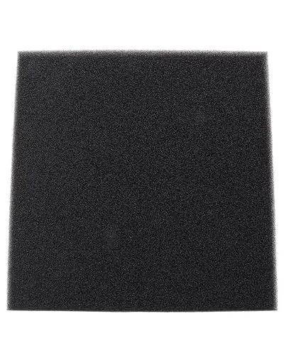 gws Filterschaum Schwarz 20PPI 50 cm x 50 cm x 5 cm zuschneidbar für Teich und Aquarium mit kombinierter biologischer und mechanischer Filterung