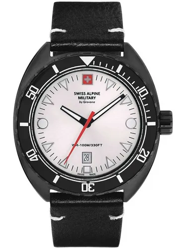 Swiss Alpine Military SAM7066.1572 Herrenuhr - Herrenuhr mit 10 ATM Wasserdichtigkeit und Schweizer Quarzwerk, ideal für sportliche Aktivitäten und den täglichen Gebrauch.