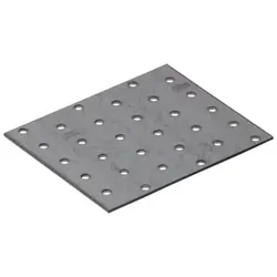 Domax Lochplatte DMX Holzverbinder verzinkt - silber, LxB: 12x100 mm, (20-St) 100 mm x 12 mm