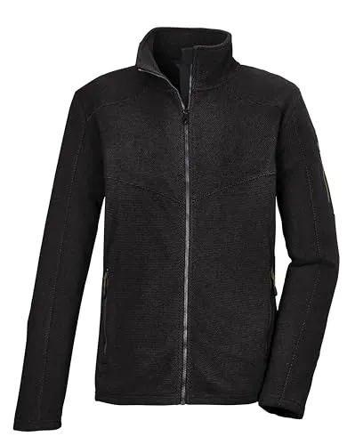 killtec Herren Microfleece Jacke/Fleecejacke mit Stehkragen KOW 90 MN KNTFLC JCKT, dunkelanthra, L, 41823-000