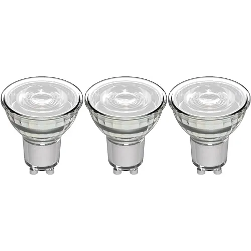 Proventa LED Spot GU10 4W warmweiß Klar PAR16 3-Pack