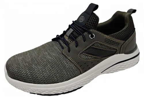 Dockers by Gerli Herren Sneaker Khaki EU 45 - Herren-Sneaker mit patentierter Gelsohle für optimale Fersenentlastung und weichem Fußbett – ideal für den Alltag.