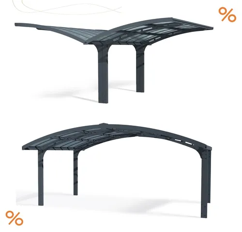 Palram-Canopia Carport Arizona Double Breeze Wings 5,8x5m