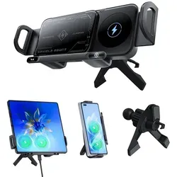 Auto Handyhalterung mit Qi Kabellosem Ladegerät 15W – Automatische Klemmung für Smartphones