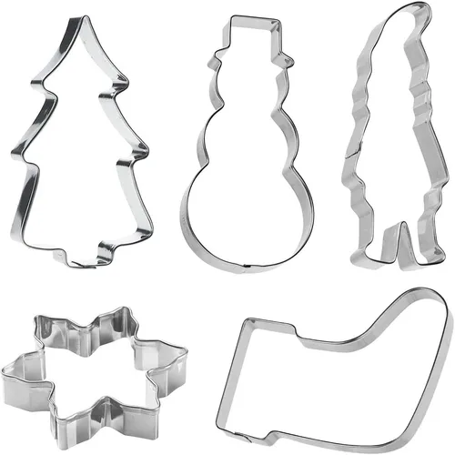 GastroMax Ausstechformen Weihnachten 5er Set Edelstahl rostfrei