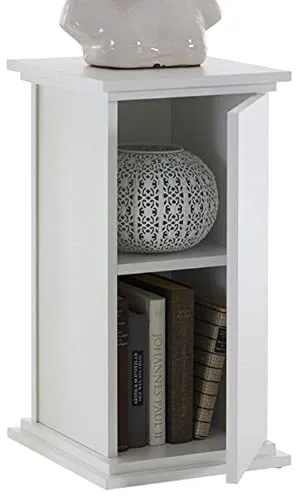 FMD Möbel 641-001 Essex 1 Dekosäule - Beistelltisch fürs Wohnzimmer, aus robustem Holz mit kratzfester Melaminharzbeschichtung und pflegeleichter Oberfläche, ideal zur Verschönerung Ihres Wohnraums.