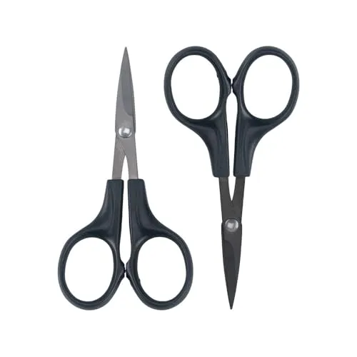 Ideen mit Herz Silhouetten-Schere, aus Edelstahl, mit Titanbeschichtung, extra spitz, 10 cm | Schneidewerkzeug für Zuhause, Haushalt, Handwerk, Basteln, Büro | Ideal für feine Arbeiten (2)