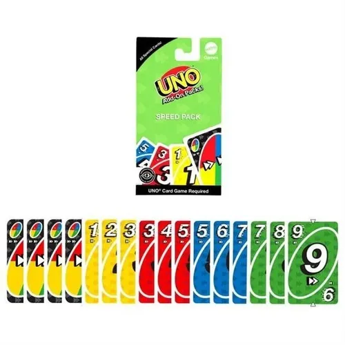 Uno Erweiterungsset grün Tempo Set von mattel