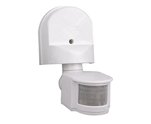Bewegungssensor Bewegungsmelder Aufputz 180° Sensor Infrarot mit Dämmerungsregler für Innen und Aussenbereich 180° Arbeisfeld - bis 8m - LED geeignet