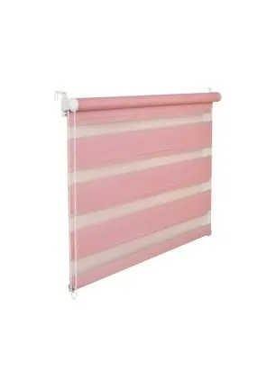 KS Handel 24 DOPPELROLLO DUOROLLO 90 cm BREIT 150 cm LANG ROSA INKL. SEILZUG FENSTERROLLO KLEMMROLLO Jalousie