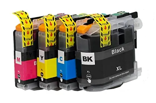 OBV 4X kompatible Tintenpatrone als Ersatz für Brother LC223 (Schwarz Cyan Magenta Gelb) für Brother DCP-J4120DW DCP-J562DW MFC-J480DW J4420DW J4620DW J4625DW J5320DW J5620DW J5625DW J5720DW