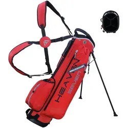 Big Max Heaven Seven Standbag rot - Leichtes Golf-Cart-Bag mit praktischem Tragesystem, perfekt für Golfer, die Mobilität schätzen.