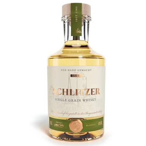Schlitzer Single Grain Whisky – Edler deutscher Whisky mit weichem Charakter (40% Vol.) – 0,5L