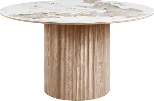 House Nordic Esstisch Isa Ø140 cm – stilvoller Tisch mit keramischer Tischplatte