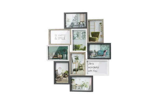 Kobolo AVA Bilderrahmen Collage für 10 Bilder in grau von Kobolo