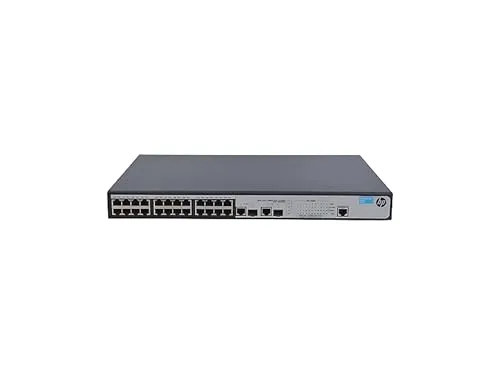 HP Enterprise 1910-24-PoE+ Managed Switch - 24-Port PoE+ Managed L3 Fast Ethernet Switch, ideal für erweiterte Netzwerklösungen mit Power over Ethernet für optimale Flexibilität.