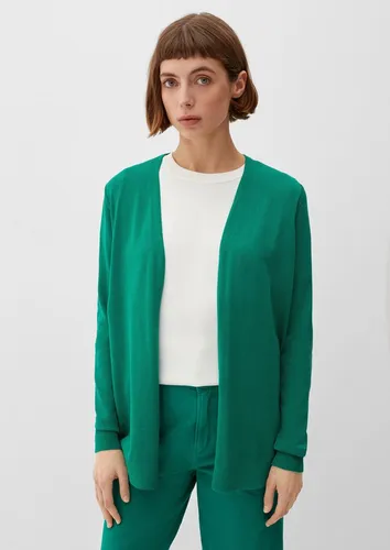 s.Oliver Cardigan Strickjacke aus Viskosemix - Elegante Strickjacke aus einem komfortablen Viskosemix. Der lässige Regular Fit und die Rippbündchen sorgen für einen entspannten Look – ideal für jeden Anlass.