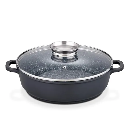 Produktbild GSW Servierpfanne Gourmet GRANIT 28 cm mit Aromadeckel