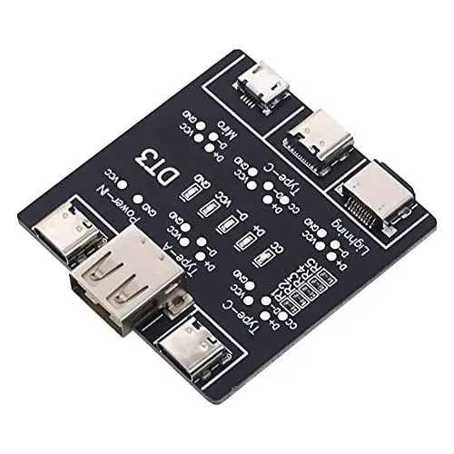 HUTSRAI Datenleitungserkennungskarte USB DT3 Kabeltester für iOS Android Micro-USB Typ C