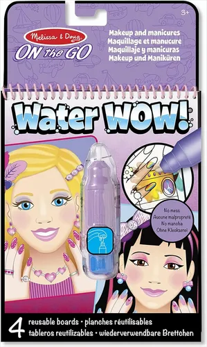 Melissa & Doug - Water Wow - Make-up und Maniküren, Beschäftigungsblock für zuhause und unterwegs, für Kinder ab 3 Jahren