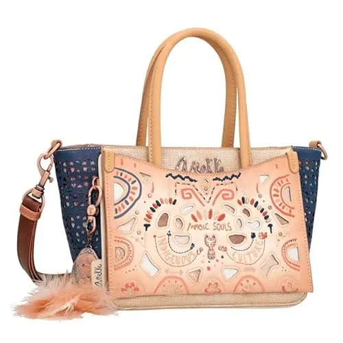 Anekke Henkeltasche Menire aus Kunstleder - Henkeltasche mit praktischem Stauraum und einzigartigem Design, ideal für lange und kurze Trips