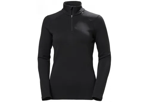 Helly Hansen W Lifa Merino Midw 1/2 Zip black (990) XS - Funktionale Skiwäsche für Frauen, ideal für kalte Outdoor-Aktivitäten. Die innovative 2-lagige Merinowolle sorgt für optimale Wärmeisolierung und Feuchtigkeitsregulierung.