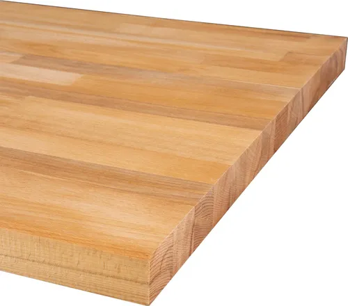 ADB Werkbank-Buchenplatte 200x75cm in braun von Adb Betriebseinrichtungen GmbH