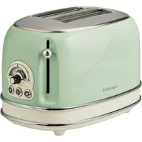 Ariete 155 14 Vert - 810 W Vintage Toaster, 6 Röststufen und automatischer Auswurf für perfekten Toastgenuss