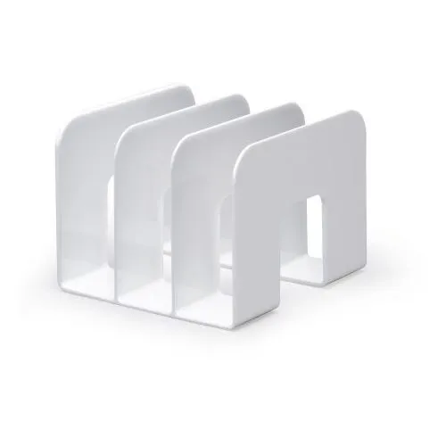 DURABLE Stehsammler TREND, Kunststoff, 3 Fächer, weiß in weiß von DURABLE