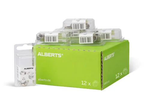 Alberts 12x Mutter und Unterlegscheibe Edelstahlmutter Edelstahl Gewinde M10