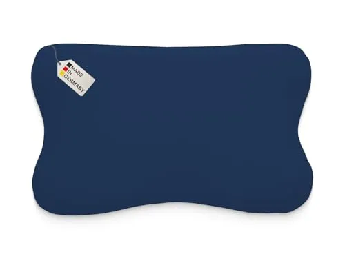 Dukal | Kissenbezug passend für Blackroll Recovery Pillow Kopfkissen | Third of Life Re-Charge und Recovery | smartsleep smart Recovery Pillow | MARTneck Kopfkissen | 30 x 50 cm | Farbe: Marine