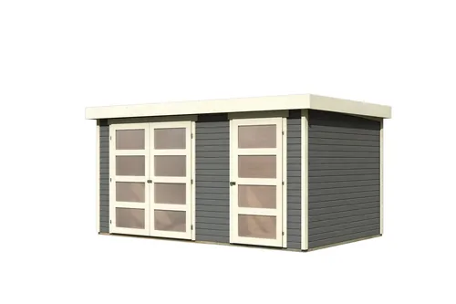 Karibu Gartenhaus Maluna 2 terragrau von Karibu